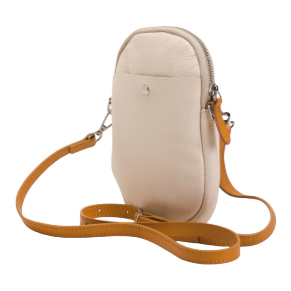 DIVINA FIRENZE Made In Italy Leather Mobile Phone Holder Crossbody Bag NWT